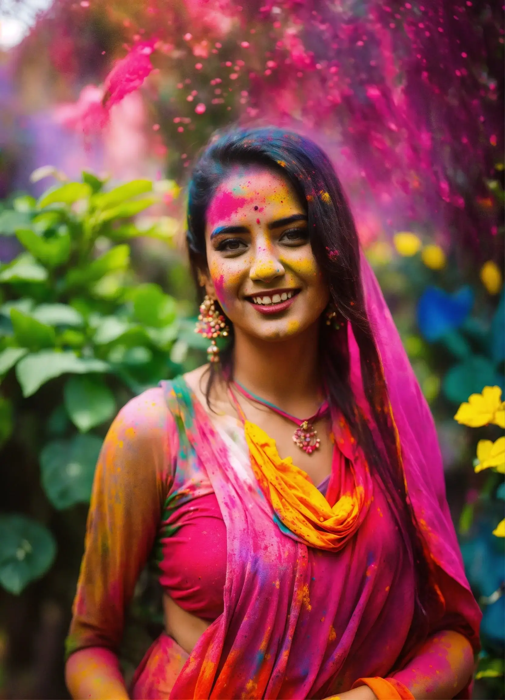 holi image for girls